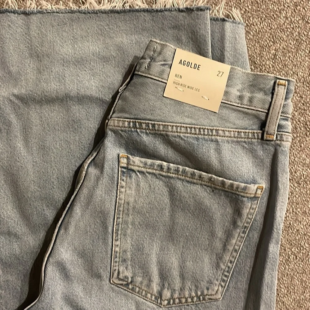 NWT Agolde Ren Wide Leg Jeans - Picture 5 of 5